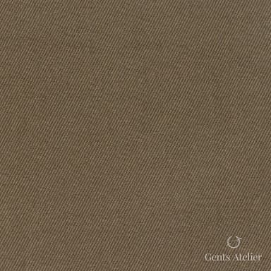 Костюмная ткань Marzoni 614 - 376 / 500 — Оливковый, однотонная, 97% Supima Cotton, 3% Lycra