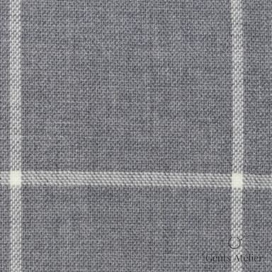 Костюмная ткань Marzoni 619 - 134 / 1000 — Светло-серый / Белый, виндоупейн, 100% шерсть