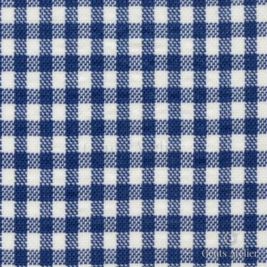 Костюмная ткань Marzoni 619 - 146 / 1000 — Синий / Белый, в клетку, 100% шерсть