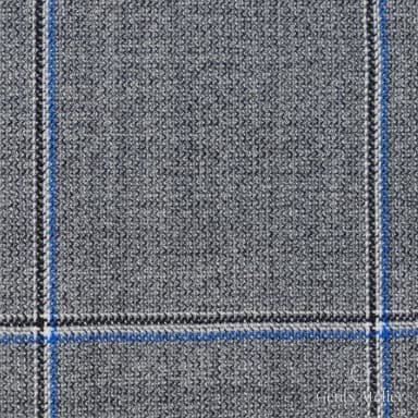 Костюмная ткань Marzoni 619 - 149 / 1000 — Серый / Синий / Белый, виндоупейн, 100% шерсть