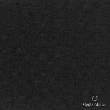 Костюмная ткань Marzoni 723 - 057 / 1200 — Чёрный, однотонная, 100% шерсть