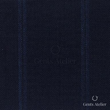 Костюмная ткань Marzoni 607 - 882 / 1000 — Синий, полоса, 100% шерсть
