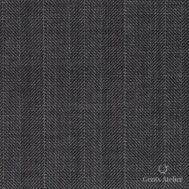Костюмная ткань Marzoni 609 - 873 / 1000 — Серый / Orange, ёлочка, 100% шерсть