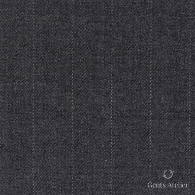 Костюмная ткань Marzoni 609 - 890 / 1200 — Серый / Белый, полоса, 100% шерсть