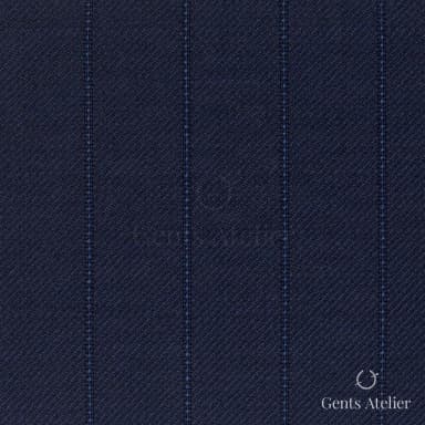 Костюмная ткань Marzoni 618 - 377 / 1200 — Синий, полоса, 100% шерсть