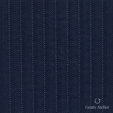 Костюмная ткань Marzoni 618 - 388 / 1200 — Синий, полоса, 100% шерсть