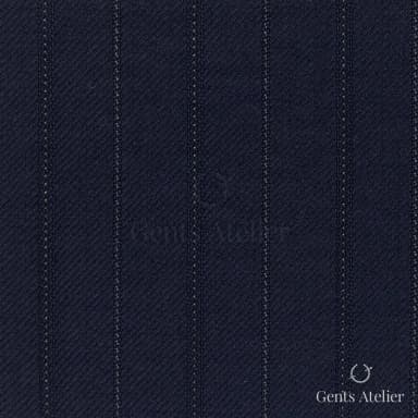 Костюмная ткань Marzoni 618 - 391 / 1200 — Тёмно-синий, полоса, 100% шерсть