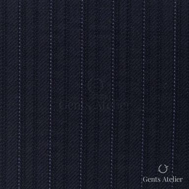 Костюмная ткань Marzoni 618 - 396 / 1200 — Тёмно-синий, полоса, 100% шерсть