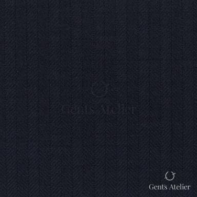 Костюмная ткань Marzoni 618 - 402 / 1200 — Тёмно-синий, полоса, 100% шерсть