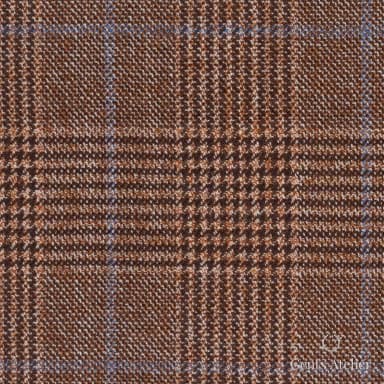 Костюмная ткань Marzoni 651 - 849 / 1200 — Brick / Синий, гусиная лапка, 100% шерсть
