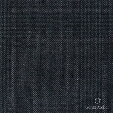 Костюмная ткань Marzoni 600 - 693 / 1000 — Зелёный / Чёрный, оконная клетка, 100% шерсть