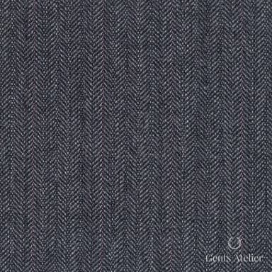 Костюмная ткань Marzoni 621 - 125 / 900 — Серый / Красный, ёлочка, 100% шерсть