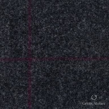 Костюмная ткань Marzoni 641 - 172 / 1000 — Серый / Pansy, оконная клетка, 100% шерсть