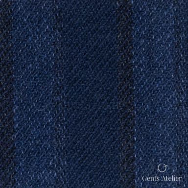 Костюмная ткань Marzoni 651 - 622 / 1500 — Тёмно-синий / Чёрный, ёлочка, 90% шерсть, 10% кашемир