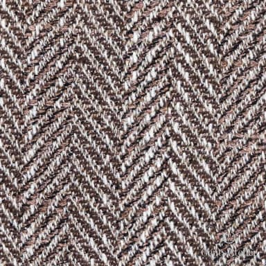 Костюмная ткань Marzoni 722 - 252 / 1300 — Коричневый / Бежевый, ёлочка, 88% шерсть, 12% шёлк