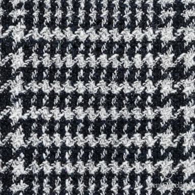 Костюмная ткань Marzoni 722 - 256 / 1300 — Чёрный / Белый, гусиная лапка, 88% шерсть, 12% шёлк