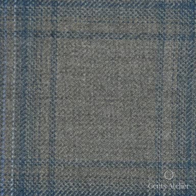 Костюм из Reda TTR3608 — серо-голубая клетка, 100% Шерсть