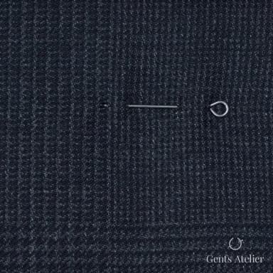 Костюм из Vitale Barberis Canonico TTV2090 — тёмно-серый виндоупейн, 100% Шерсть
