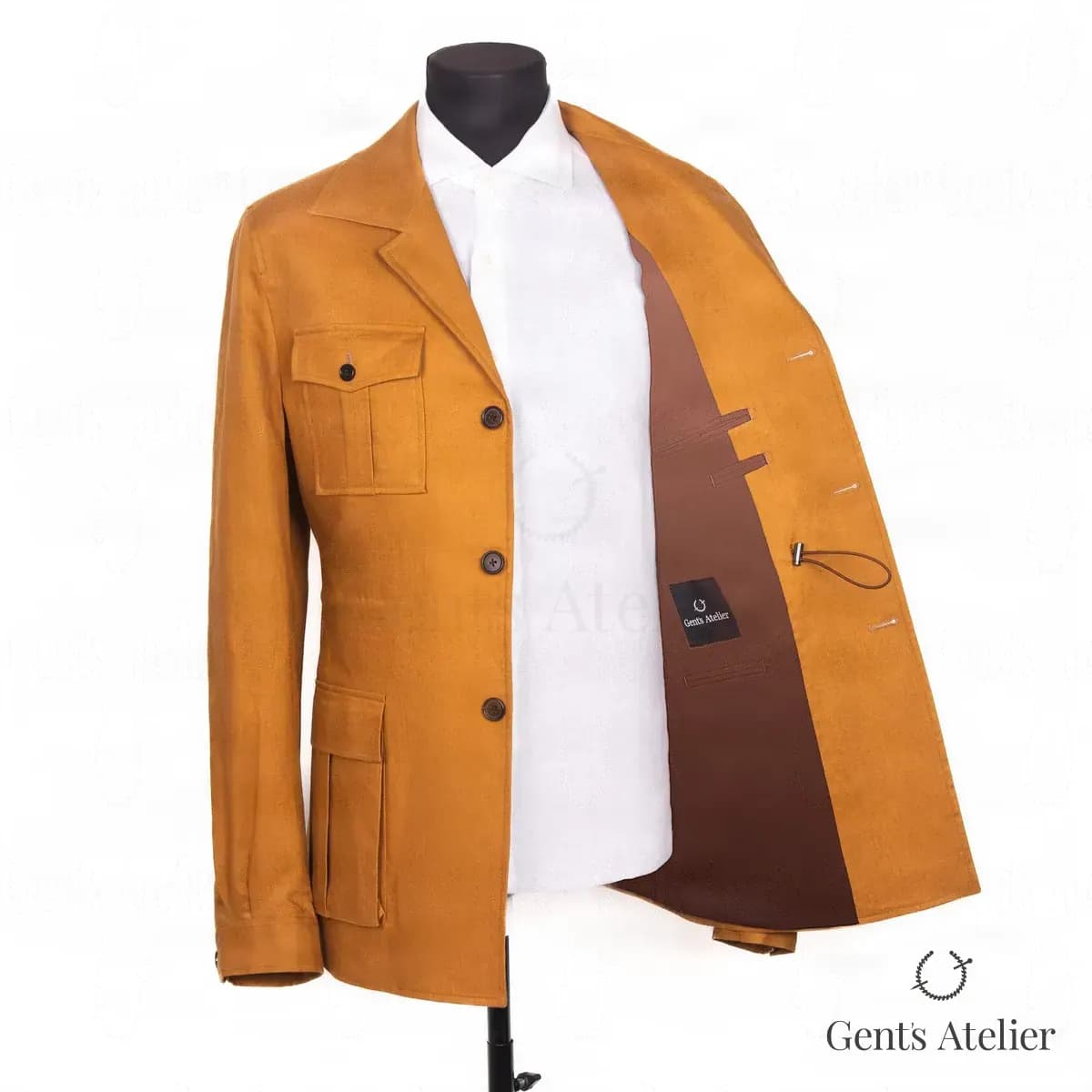 Костюм с пиджаком safari из шерсти Stylbiella