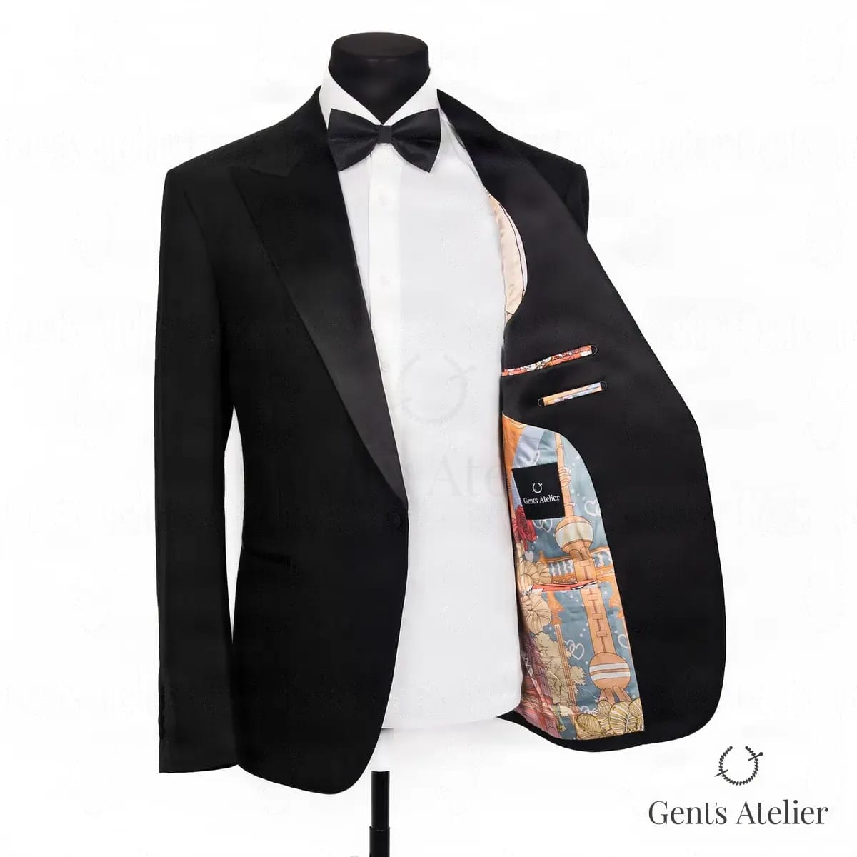 Смокинговый костюм из ткани Vitale Barberis Canonico - Спереди