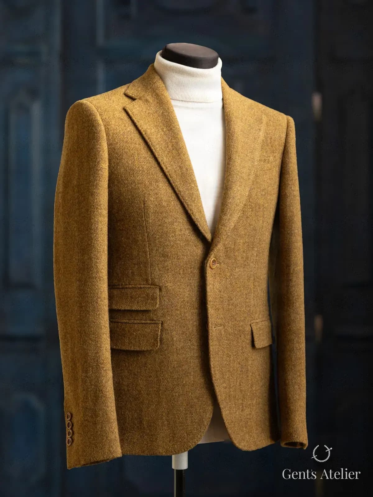 Теплый пиджак из твида Harris Tweed